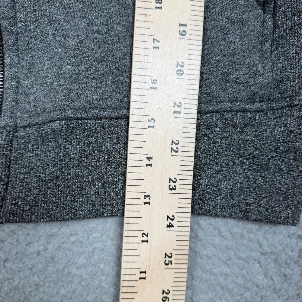 Lululemon Scuba Hoodie Full Zip Heathered Grey Size 8 Thumbholes W4250S